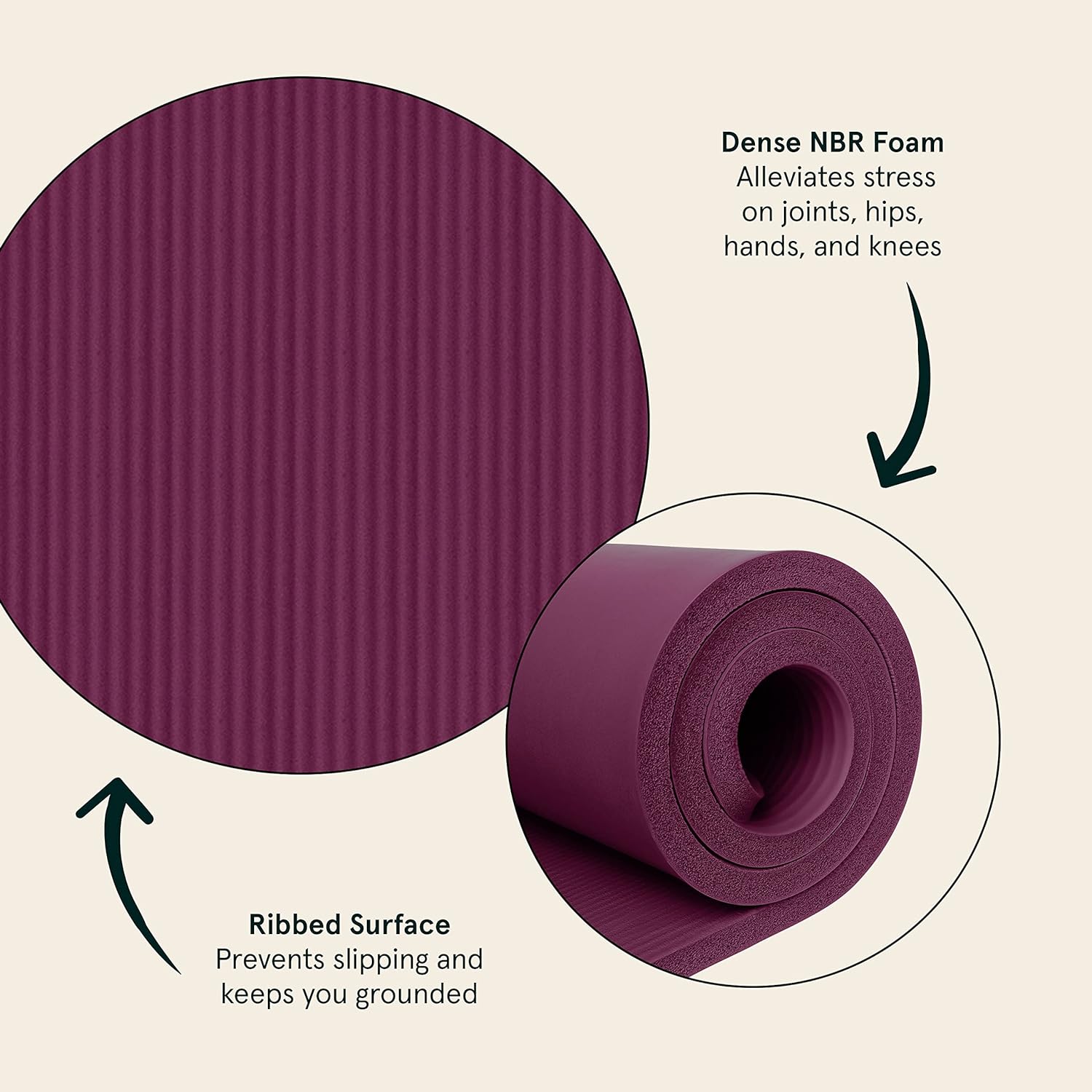 Yoga Mat, Non Slip Exercise Mat, Exercise Mat, Play Mat -1 Yoga Mat, Non Slip Exercise Mat, Exercise Mat, Play Mat -1